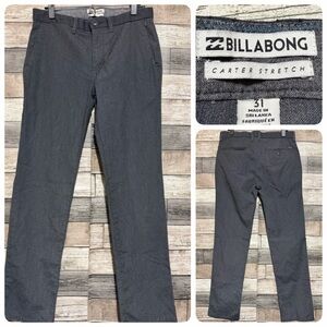 Billabong Carter Stretch Chino Pants Men’s 31x31 Gray Casual
